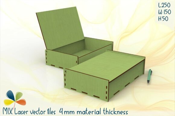 4mm SVG Laser Cut Packaging Box with Lid: A Durable, Stylish Solution for Storage and Organization