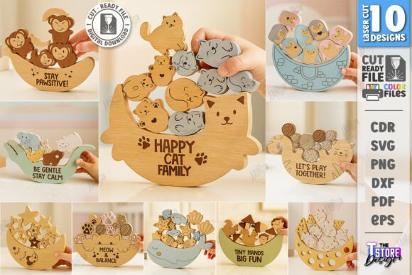 Balance Games Laser Cut Bundle Toys SVG