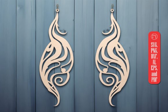 Boho Feather Shape Wood Earring SVG: A Creative and Versatile Design for Modern Jewelry Makers
