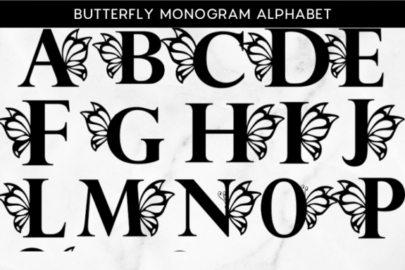 Butterfly Monogram Alphabet SVG: A Creative Designerβs Best Friend
