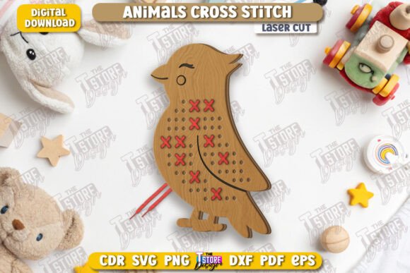 Cross Stitch Bird Laser Cut Montessori: A Designer’s Resource