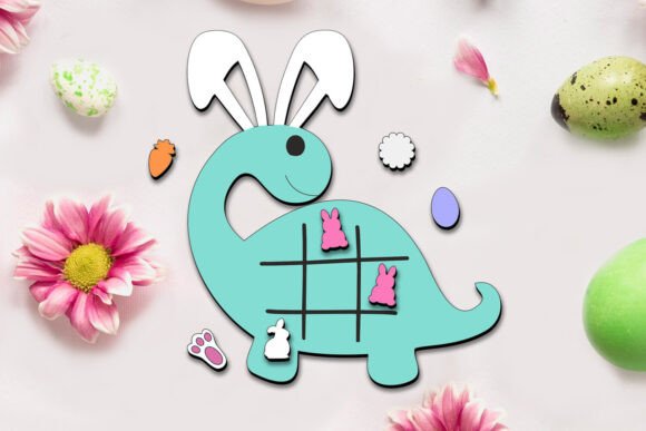 Dino Easter Tic Tac Toe: A Unique Holiday Gift and DIY Laser Cutting Project