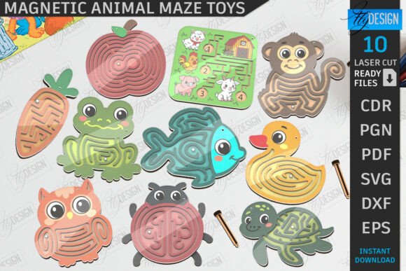 Exploring the Versatility of the Magnetic Maze Games Laser Cut Bundle CNC