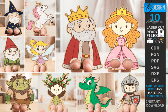 Fantasy Finger Puppet Laser Cut Bundle