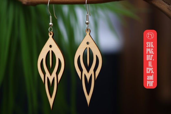 Geometric Wooden Earring Template SVG: A Creative Game-Changer for Crafters