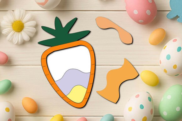 Kid Game Carrot SVG Laser Easter Puzzle