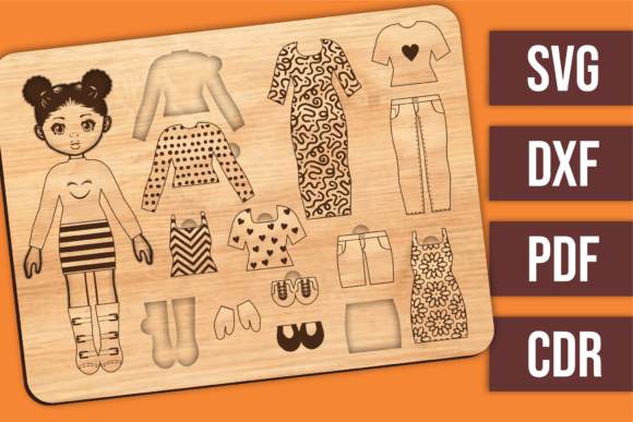 Laser Cut File - Dress Up Puzzle - Maya: A Creative Blueprint for Play
