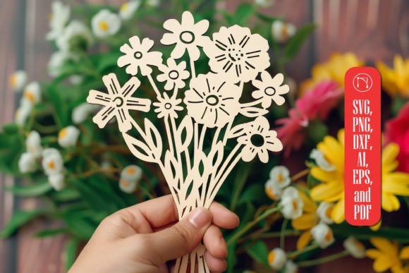 Laser Cut Flower Bouquet SVG Cut File: Enhancing Craft Projects with Precision and Style