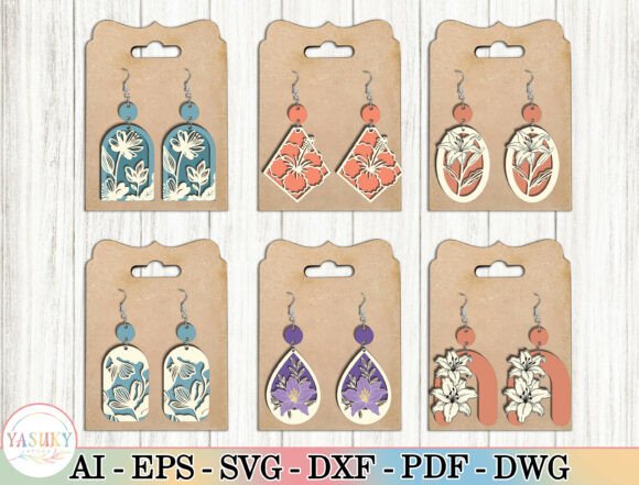 Layered Floral Earring SVG Bundle: A Guide to Botanical Jewelry Design