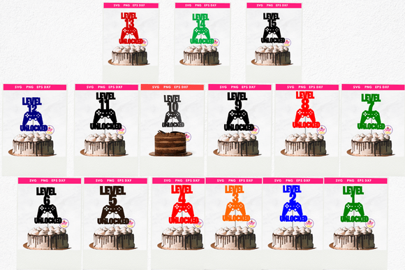 Level 10 Unlocked Gaming Cake Topper SVG: A Practical Choice for Gamer-Themed Celebrations