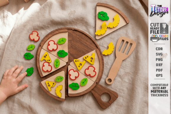Montessori Pizza Laser Cut Kids Toys SVG: A Versatile Resource for Makers and Educators