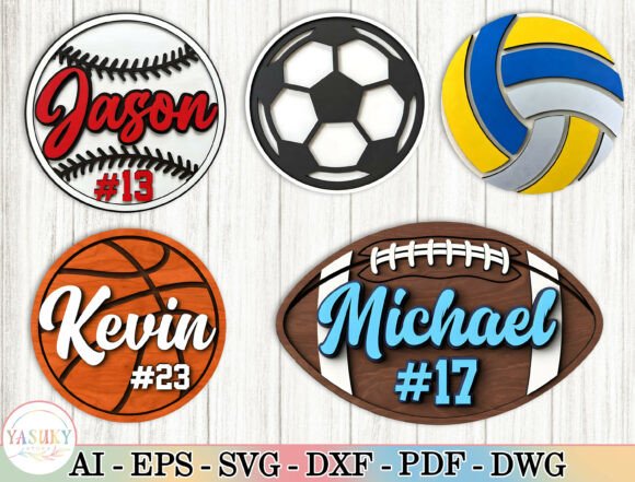Personalized Sports Sign SVG Bundle: A Workflow for Custom Laser Cutting