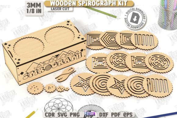 Spirograph Kit Laser Cut Calligraphy: A Modern Twist on Classic Geometry