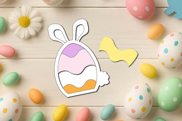 SVG Bunny Easter Puzzle Kid Child Game