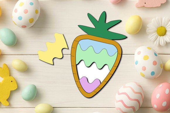 SVG Laser Carrot Easter Puzzle Kid Game: A Creative Digital File for Crafting and Play