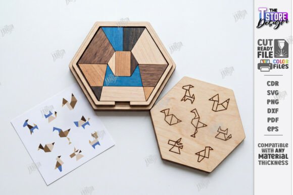 Unlocking Creativity with Geometric Tangram Puzzle Laser Cut CNC Designs