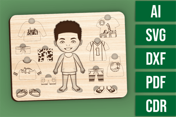 Unlocking Creativity with the Laser File - Dress Up Puzzle - Carter