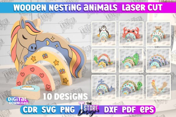 Wooden Nesting Animals Laser Cut Bundle: A Smart Choice for Makers and Educators